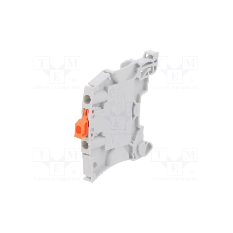 1 pcs x TE Connectivity - 1SNK505311R0000 (ZS4-S-T2) - Splice terminal: rail, 0.2÷4mm2, ways: 1, terminals: 2, grey, SNK