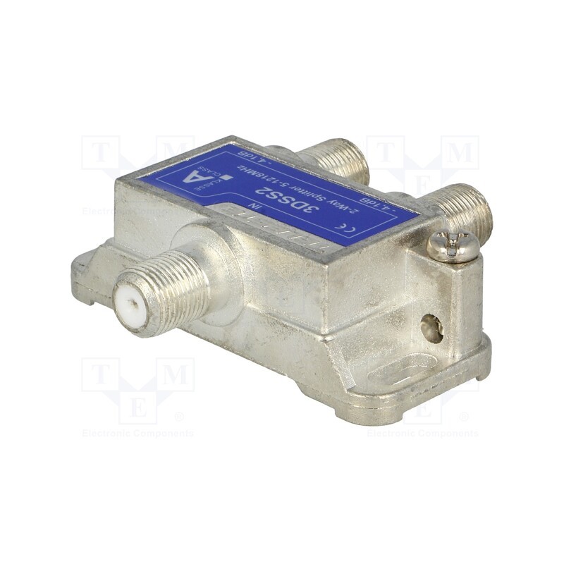 1 pcs x TELESTE - 3DSS2 - Splitter, screw, 1218MHz, 3D Line, Output: F female x2, SPC-B