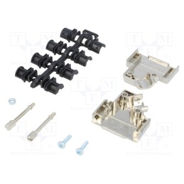 1 pcs x ENCITECH - 6560-0146-12 - Enclosure: for D-Sub connectors, D-Sub 15pin,D-Sub HD 26pin