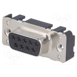 1 pcs x HARTING - 9661116502 - D-Sub, PIN: 9, socket, female, straight, THT, UNC 4-40