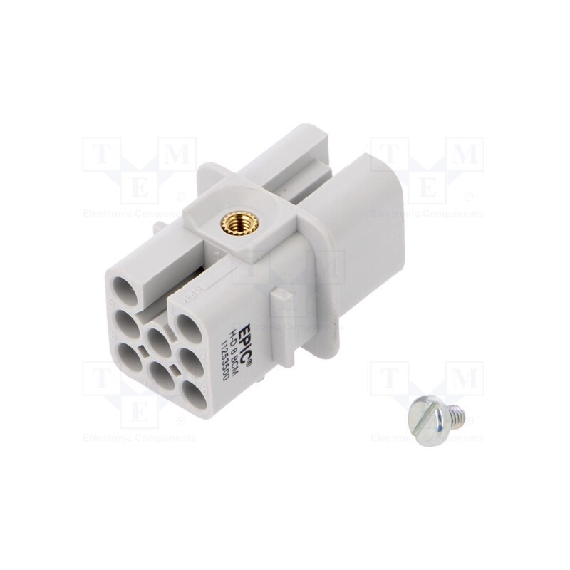 1 pcs x LAPP - 11253500 - Connector: HDC, female, EPIC H-D, PIN: 9, 8+PE, size H-A 3, 10A, 60V