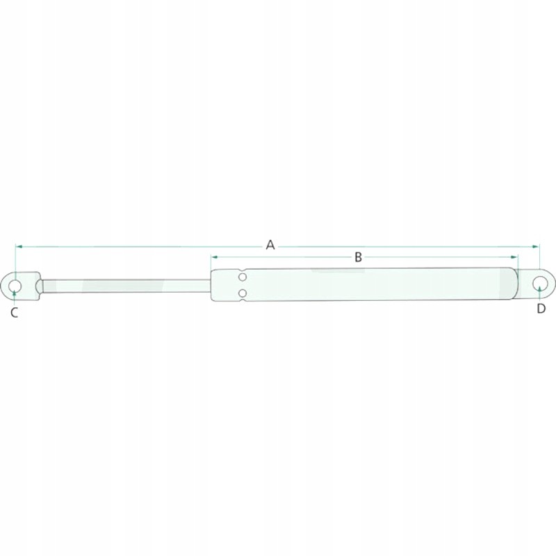Gas actuator shock absorber x800420446000 fendt fa