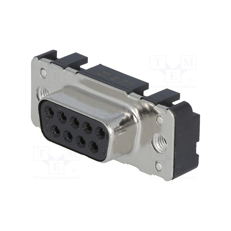 1 pcs x HARTING - 9661116501 - D-Sub, PIN: 9, socket, female, straight, THT, M3, Locking: screws