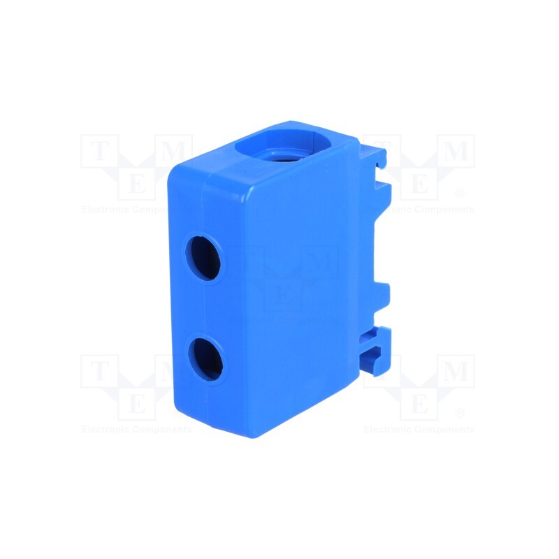 1 pcs x PAWBOL - E.4118 - Splice terminal: rail, 50mm2, ways: 1, terminals: 2, blue, TS35, 600V