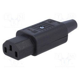 1 pcs x SCHURTER - 4782.01 - Connector: AC supply, plug, female, 10A, 250VAC, IEC 60320, C13 (F)