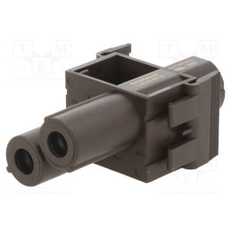 1 pcs x AMPHENOL - C146B02001E8 - Connector: HDC, module, female, C146,heavy|mate M, PIN: 2, 1kV