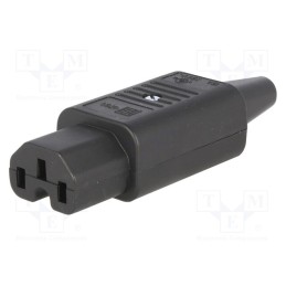 1 pcs x SCHURTER - 4781 - Connector: AC supply, plug, female, 10A, 250VAC, IEC 60320, 8.5mm