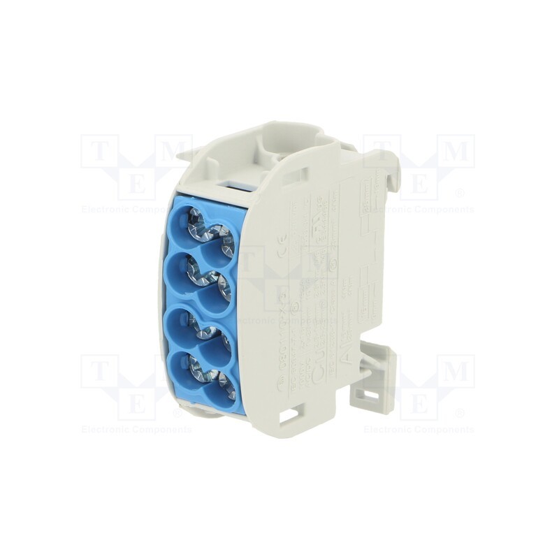 1 pcs x SIMET - 81501003 - Splice terminal: distribution block, 25mm2, ways: 1, terminals: 4