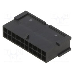 1 pcs x MOLEX - 430202001 - MicroFit 3.0 Plug DR FreeHang 20Ckt