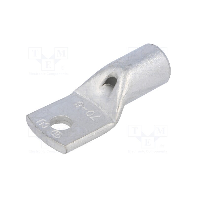 1 pcs x OUNEVA - VA01-0056 PK708 - Tip: ring tube, M8, 70mm2, crimped, for cable, tinned, L: 58mm