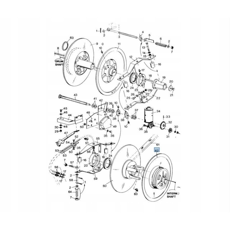 Half of the variator wheel of the New Holland TX TF 754 drum