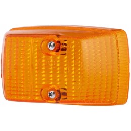 Orange rectangular left lamp shade Hella