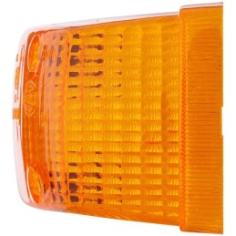 Orange rectangular left lamp shade Hella