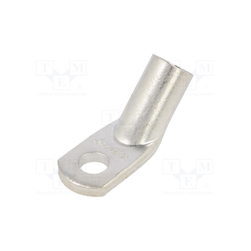 1 pcs x ERKO - KCS45_10-70/10 - Tip: ring tube, M10, 70mm2, crimped, for cable, angled 45°, tinned