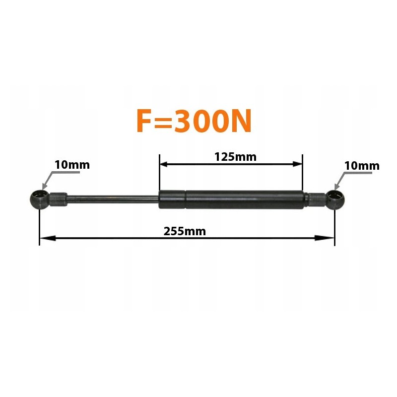 Door shock absorber massey ferguson 3060 3385316m91