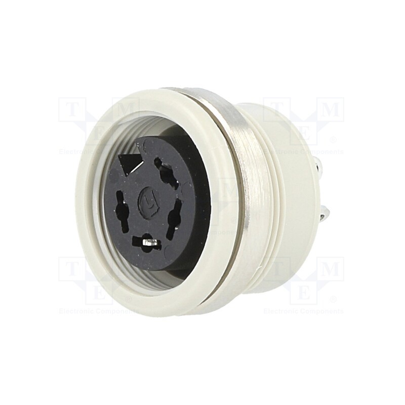 1 pcs x HIRSCHMANN - 930951517 MAB 4100 - Socket, DIN, female, PIN: 4, Layout: 216°, soldering