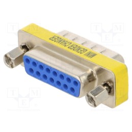 1 pcs x CONNFLY - DS1082-02-15M8LNCC - Transition: adapter, D-Sub 15pin male,D-Sub 15pin female