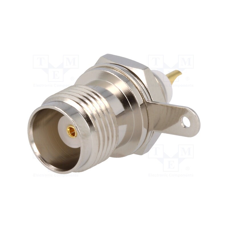1 pcs x AMPHENOL RF - T6351B1-ND3G-50 - Socket, TNC, female, 50Ω, soldering, for panel mounting, POM