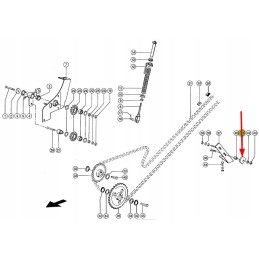 734939 1 plastic slide for the grain unloading drive