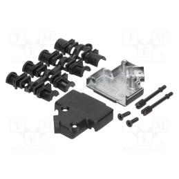 1 pcs x MH CONNECTORS - MHD45ZK15-BK-K - Enclosure: for D-Sub connectors, D-Sub 15pin,D-Sub HD 26pin