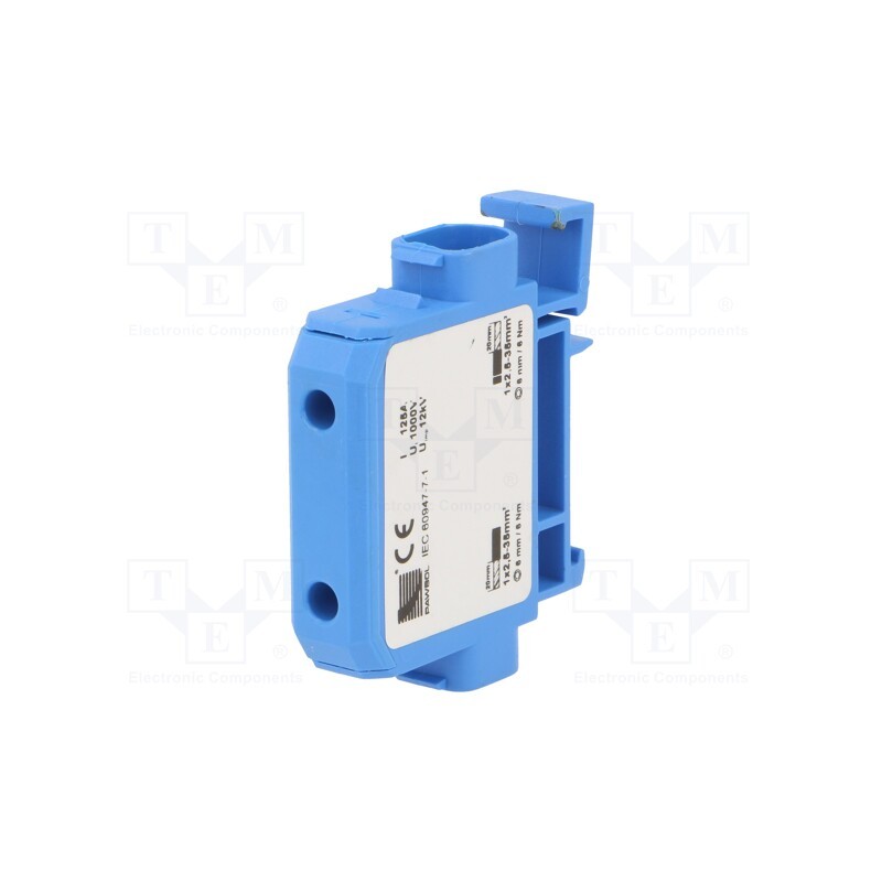 1 pcs x PAWBOL - E.4147/CU - Splice terminal: distribution block, ways: 1, terminals: 2, blue