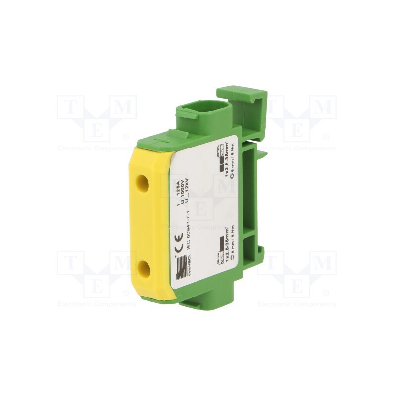 1 pcs x PAWBOL - E.4146/CU - Splice terminal: distribution block, ways: 1, terminals: 2, ABS