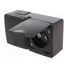 1 pcs x PAWBOL - E.4145/CU - Splice terminal: distribution block, ways: 1, terminals: 2, grey