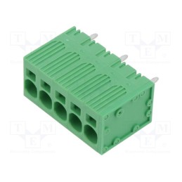 1 pcs x ADAM TECH - EB167A-05-M-180 - PCB terminal block, Contacts ph: 7.5mm, ways: 5, straight, on PCBs