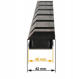 Rubber km 381 10 1250 mm corrugated