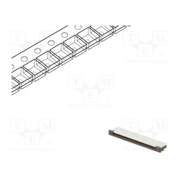 1 pcs x MOLEX - 541044033 - Connector: FFC/FPC, horizontal, PIN: 40, top contacts,ZIF, SMT