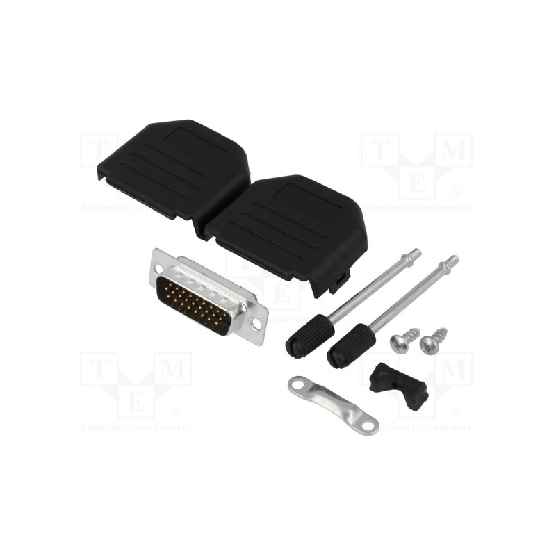 1 pcs x ENCITECH - DPPK15-BK-HDP-K - D-Sub HD, PIN: 26, plug, male, soldering, for cable