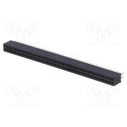 1 pcs x CONNFLY - DS1065-03-2*40S8BV - Socket, pin strips, female, PIN: 80, straight, 1.27mm, THT, 2x40