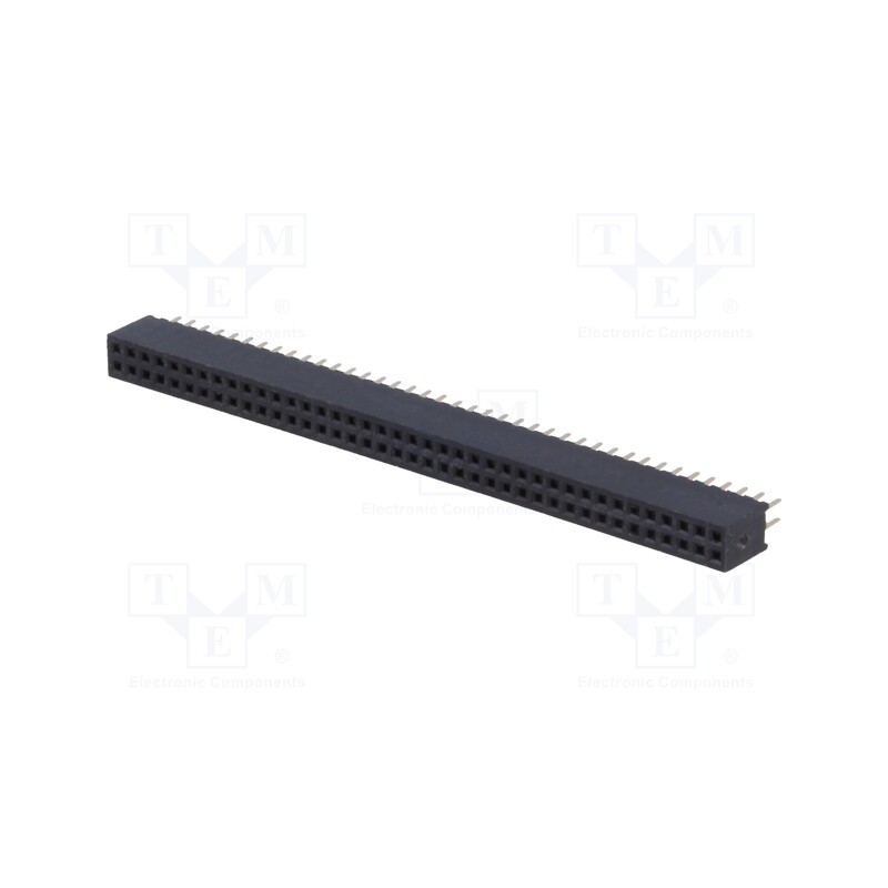 1 pcs x CONNFLY - DS1065-03-2*40S8BV - Socket, pin strips, female, PIN: 80, straight, 1.27mm, THT, 2x40