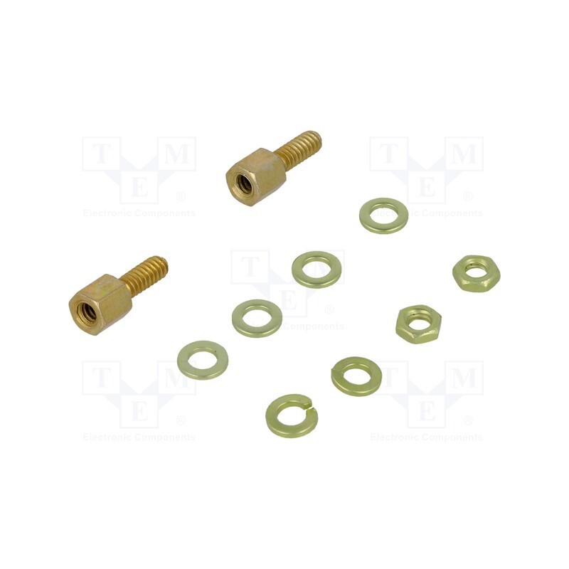 1 pcs x TE Connectivity - 5205817-1 - Set of screws for D-Sub, Thread len: 7.93mm, Thread: UNC 4-40