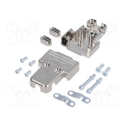 1 pcs x MH CONNECTORS - MHTRI-9-M-K - Enclosure: for D-Sub connectors, D-Sub 9pin,D-Sub HD 15pin