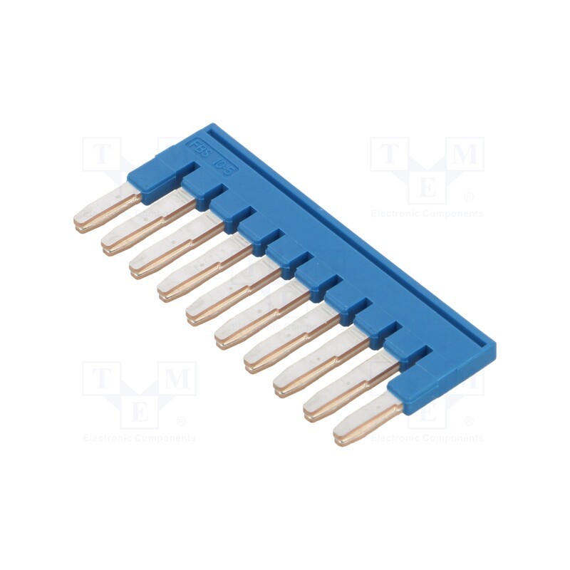 1 pcs x PHOENIX CONTACT - 3036916 - Comb bridge, ways: 10, blue, Width: 5mm, UL94V-0