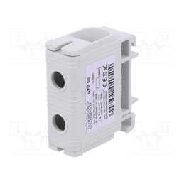 1 pcs x POKu00d3J - B11-31B8 - Splice terminal: rail, 50mm2, ways: 1, terminals: 2, grey, polyamide