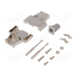 1 pcs x CONNFLY - DS1047-15M2L1-N - Enclosure: for D-Sub connectors, D-Sub 15pin,D-Sub HD 26pin