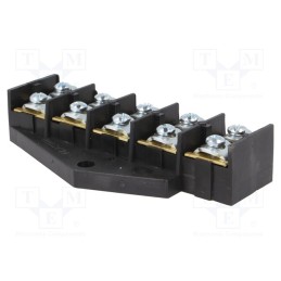 1 pcs x PLASTROL - W-10179 - Terminal block, screw terminal, 16mm2, 400V, ways: 5, terminals: 10