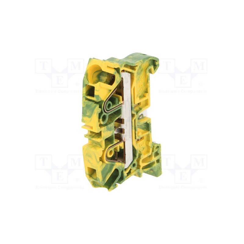 1 pcs x TE Connectivity - 1SNK708150R0000 (ZK6-PE) - Splice terminal: rail, 0.5÷6mm2, ways: 1, terminals: 2, Width: 8mm
