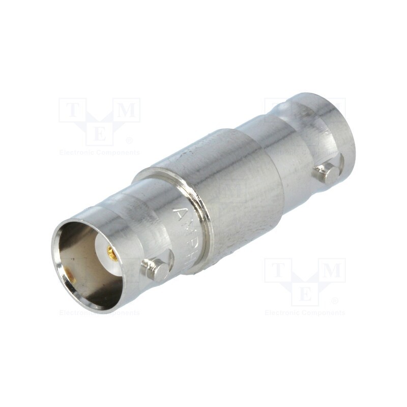 1 pcs x AMPHENOL RF - B7071A1-ND3G-50 - Coupler, BNC socket,both sides, straight, 50Ω, POM