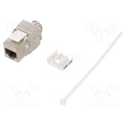 1 pcs x LOGILINK - NK4003 - Socket, RJ45, PIN: 8, Cat: 6a, shielded,Keystone, Layout: 8p8c, IDC