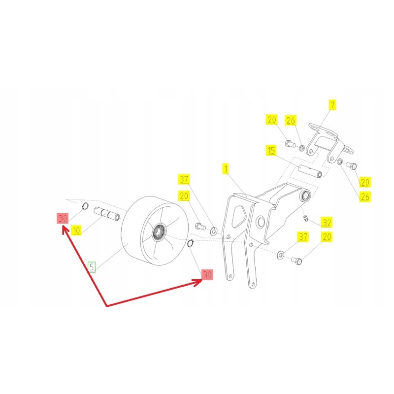 101590716 external seger ring rostselmash