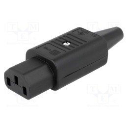 1 pcs x SCHURTER - 4782 - Connector: AC supply, plug, female, 10A, 250VAC, IEC 60320, C13 (F)