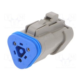 1 pcs x BULGIN - PX0110S03GY - Connector: wire-wire, PX0, terminator, grey, -20÷150°C, IP68