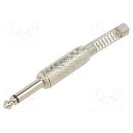 1 pcs x CLIFF - P1C (FM1002) - Plug, Jack 6,3mm, male, mono, ways: 2, straight, for cable, 6.4mm