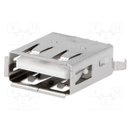 1 pcs x Wu00dcRTH ELEKTRONIK - 614004135023 - Socket, USB A, on PCBs, THT, PIN: 4, straight