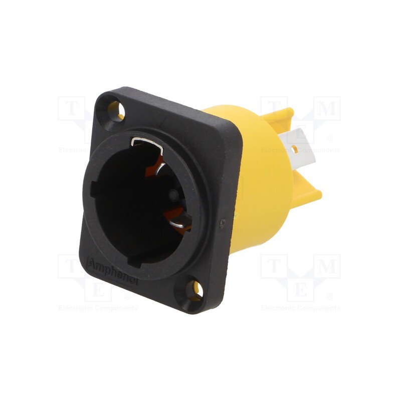 1 pcs x AMPHENOL - HPT-3-MD - Socket, AC supply, male, PIN: 3, 16A, 250V, thermoplastic, HPT, IP65