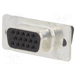 1 pcs x TE Connectivity - 1658681-1 - D-Sub HD, PIN: 15, plug, female, Type: w/o contacts, size 1