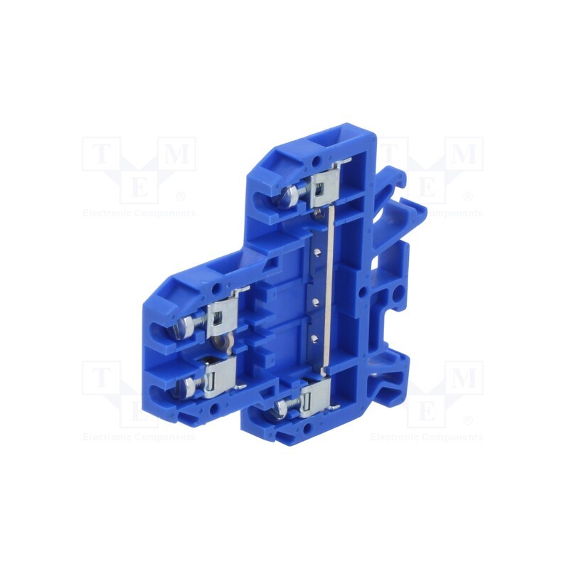 1 pcs x POKu00d3J - A00-0006 - Splice terminal: rail, 0.5÷4mm2, ways: 2, terminals: 4, blue, 690V